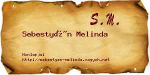 Sebestyén Melinda névjegykártya